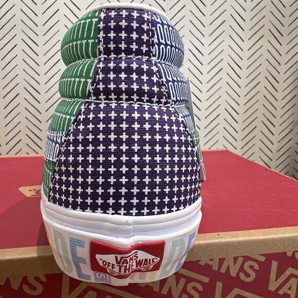 NEW MENS VANS SKATE SK-8 Hi PRIDE‎ RAINBOW CANVAS SHOES SIZE 10 Colorful main image 5